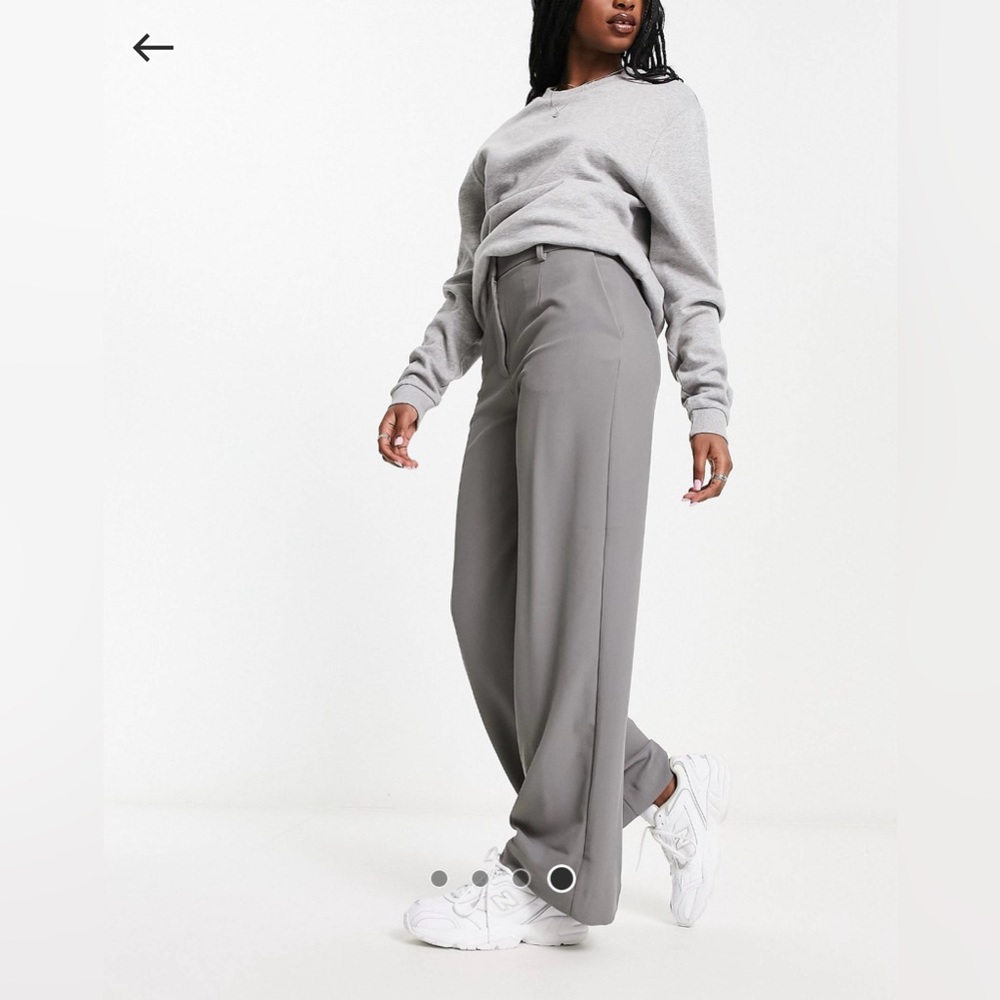 & Other Stories tailored pants in gray size 4 US, EU 36